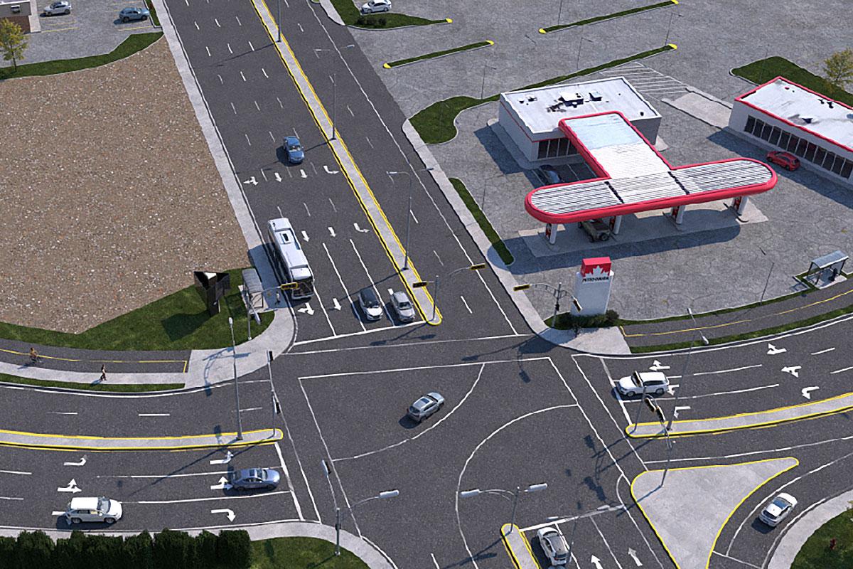Châteauguay : coup d’envoi aux travaux de réaménagement du boulevard Industriel. Crédit : Ville de Châteauguay
