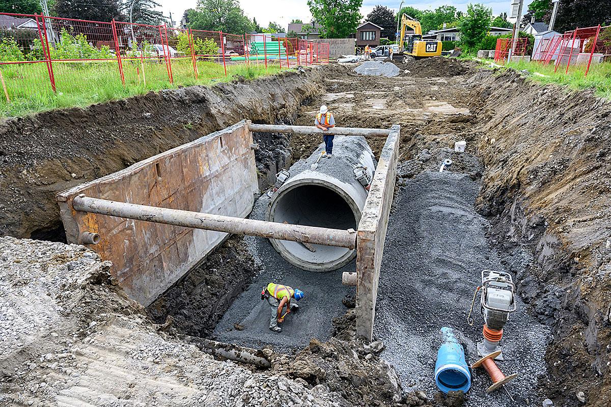 Laval investit plus de 102 M$ dans ses infrastructures d'eau. Crédit : Vincent Girard