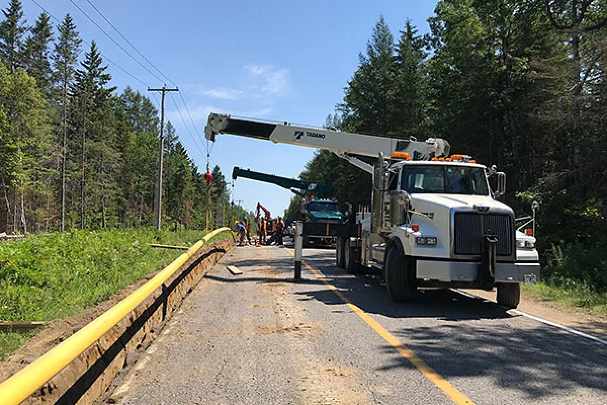 Prolongement du réseau de gaz naturel à Saint-Marc-des-Carrières