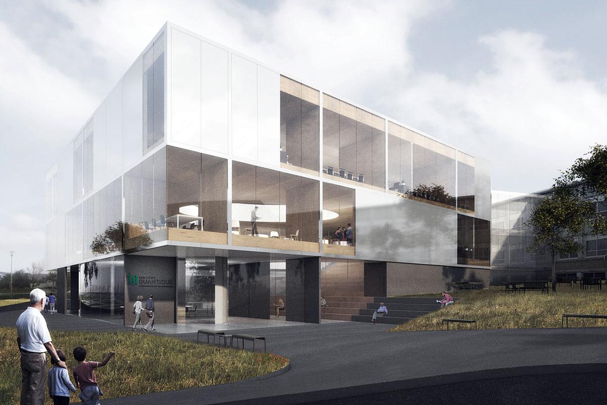 Appel d’offres pour l’Institut quantique de l’Université de Sherbrooke. Image : Saucier+Perrotte Architectes