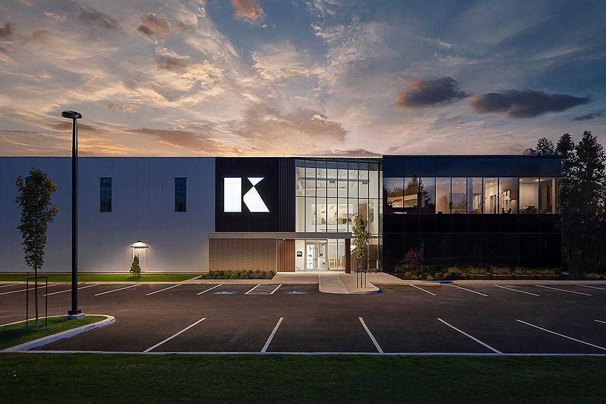 KandJu mise sur l’expansion avec un siège social de 8,5 M$ à Granby. Crédit : Groupe Ludik / KandJu