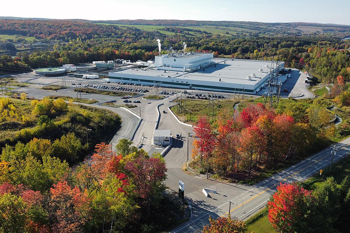 Produits Kruger inaugure son usine de Sherbrooke. Crédit : Kruger inc.