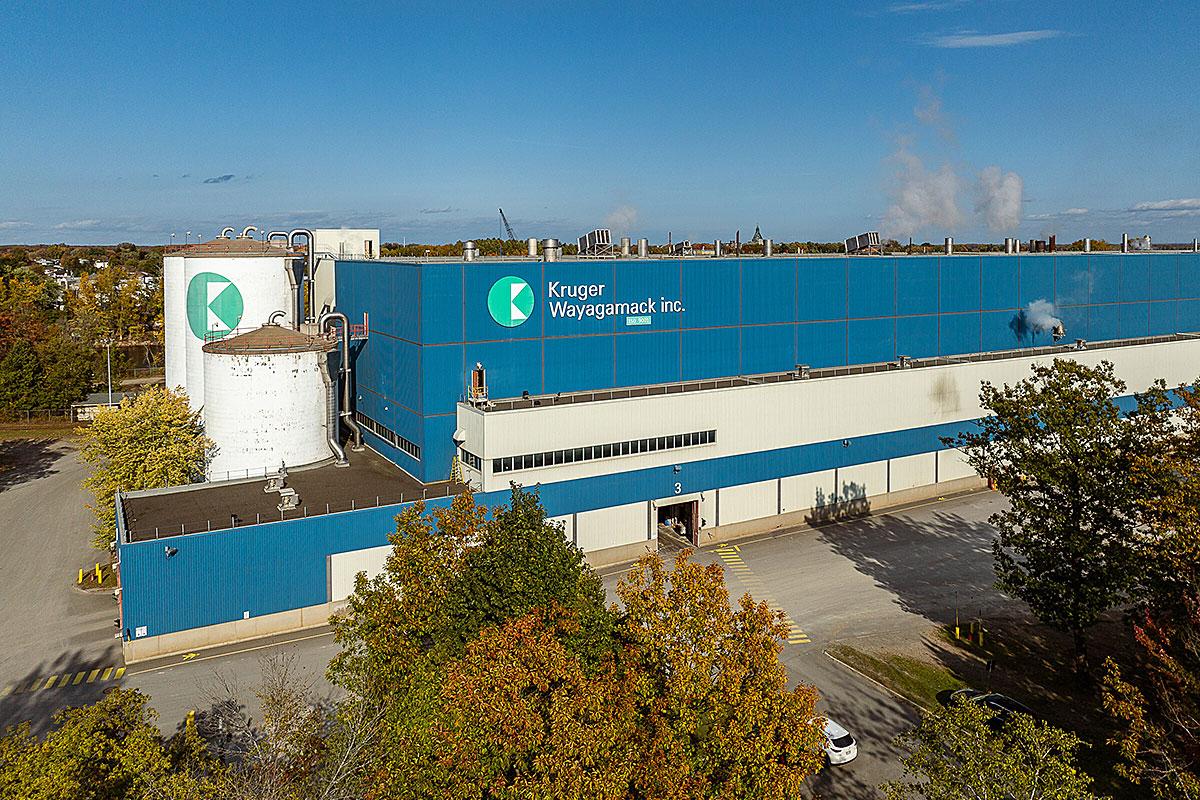 Kruger investit 333 M$ dans une nouvelle usine à Trois-Rivières. Crédit : Kruger Inc.