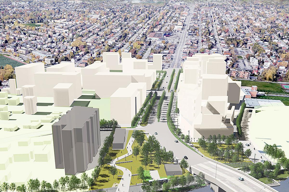 Le secteur Cartier en pleine transformation à Laval. Crédit : Ville de Laval