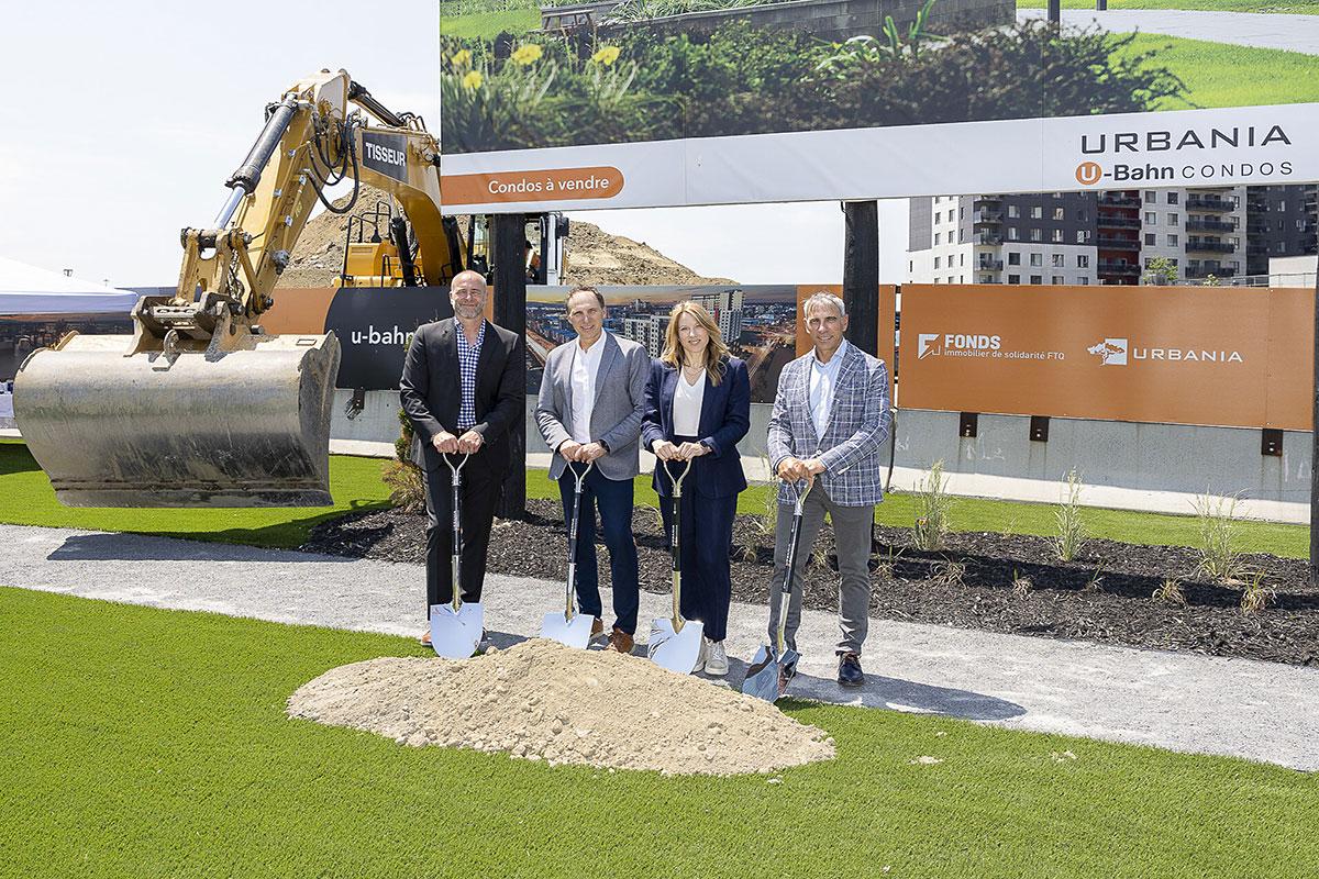 Coup d’envoi pour la construction du projet U-Bahn Condos à Laval. Crédit : Louis-Étienne Doré