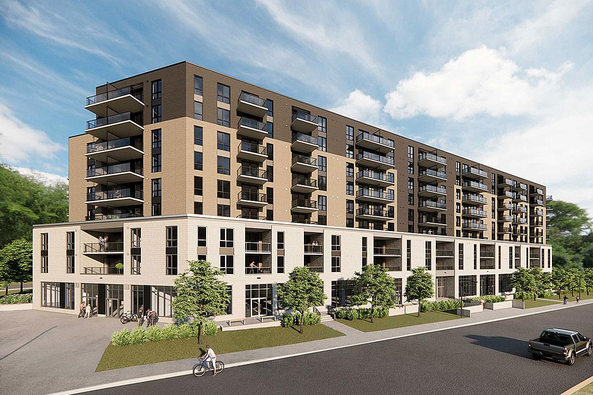 Lib franchit la frontière ontarienne avec un complexe résidentiel de 126 M$ à Kanata. Crédit : EMD-Batimo