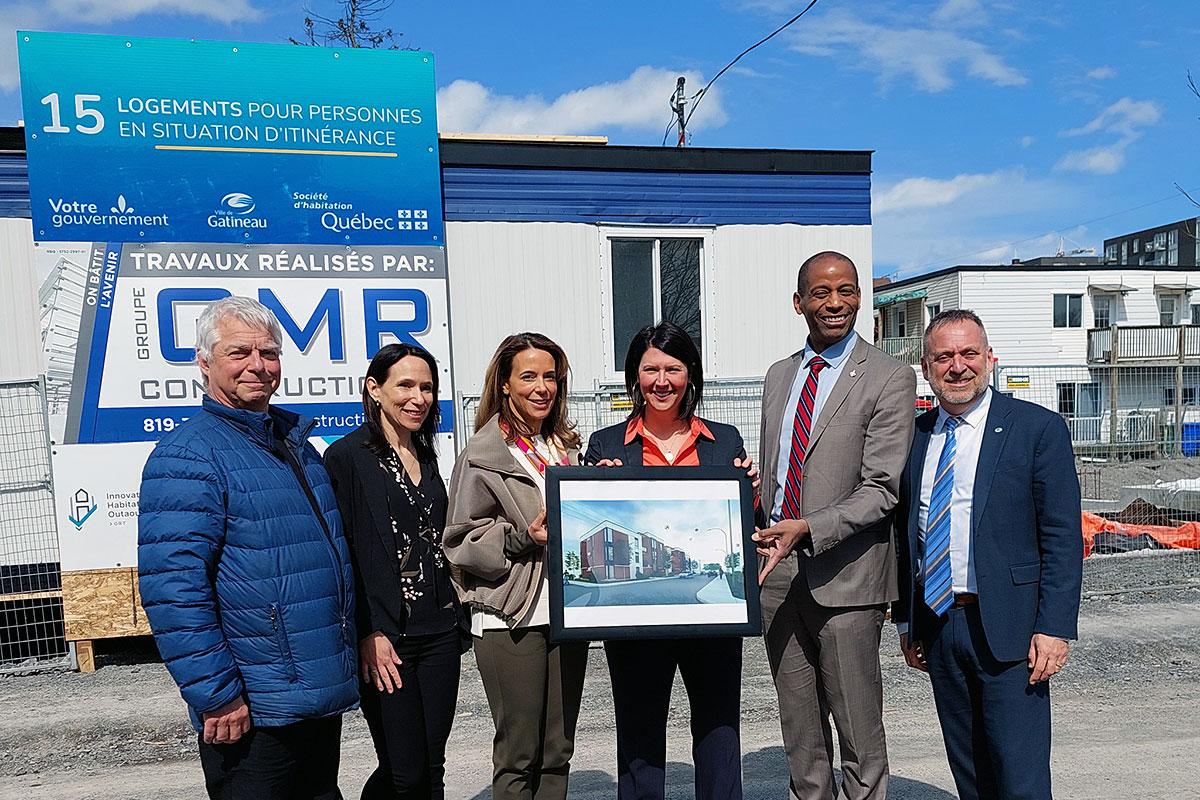 Construction de 15 logements abordables à Gatineau. Crédit : GRT- Innovation Habitation Outaouais
