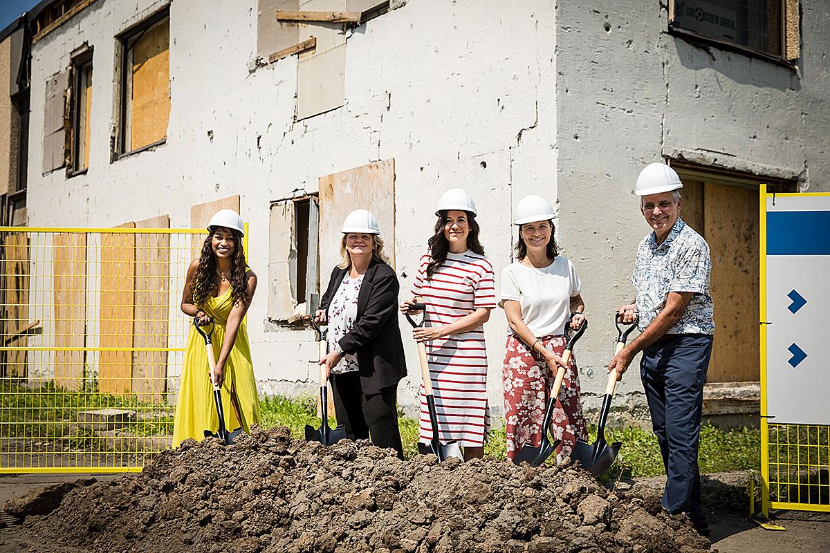 Construction de 90 logements sociaux et abordables à Longueuil. Crédit : SHQ