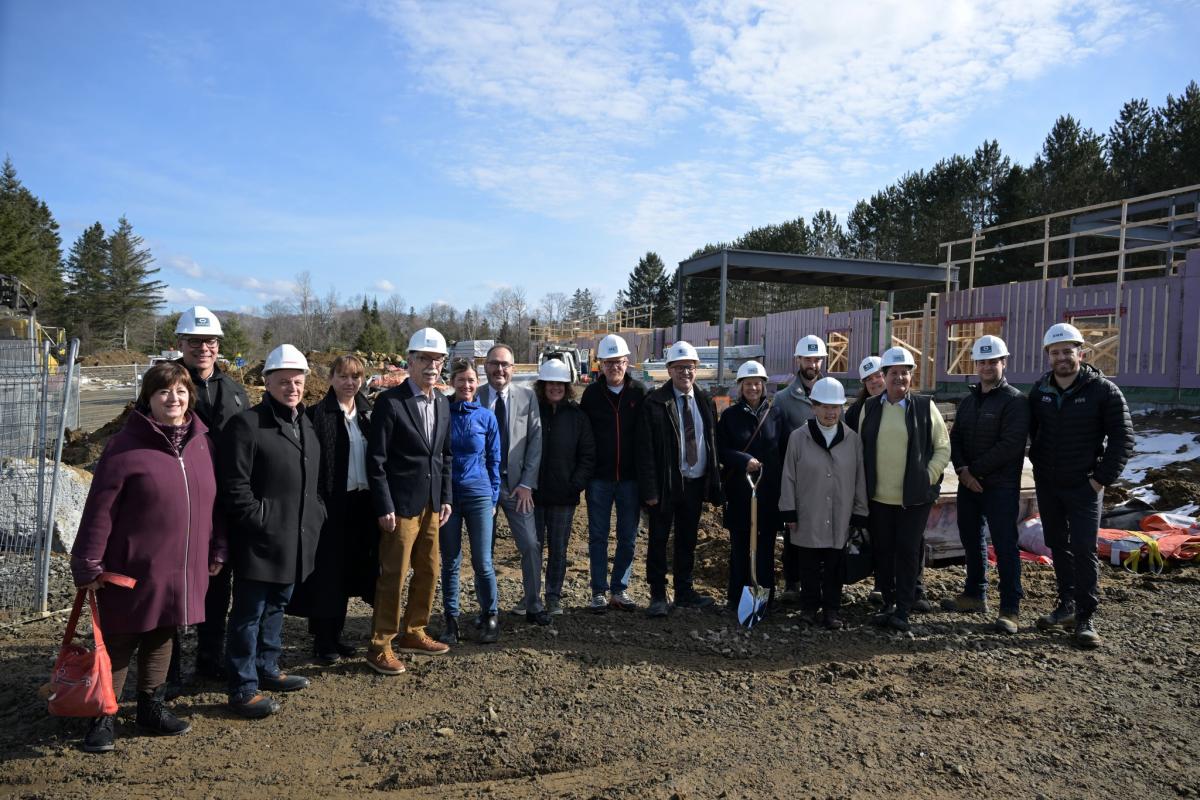 Construction de 30 logements pour des aînés à Morin-Heights. Crédit : SHQ