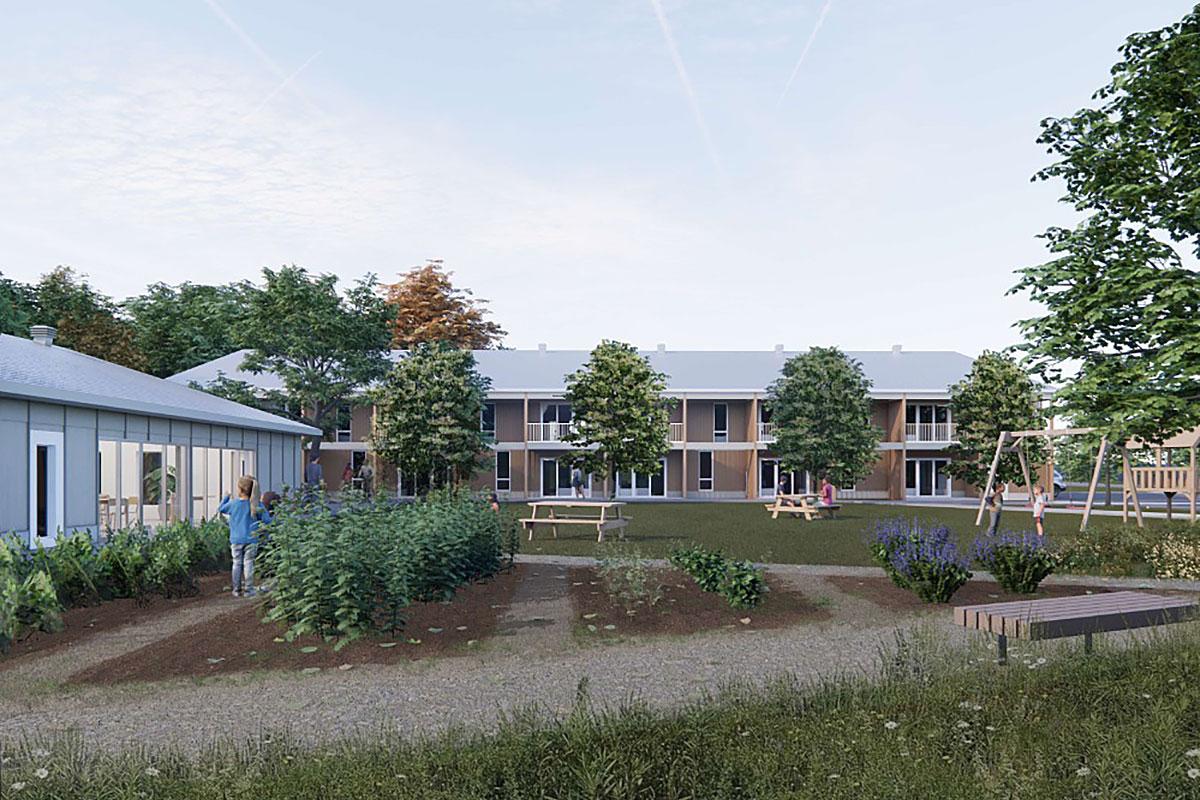 Sainte-Anne-des-Monts : lancement d’un chantier de 36 logements sociaux et abordables. Crédit : Atelier 4 niveau