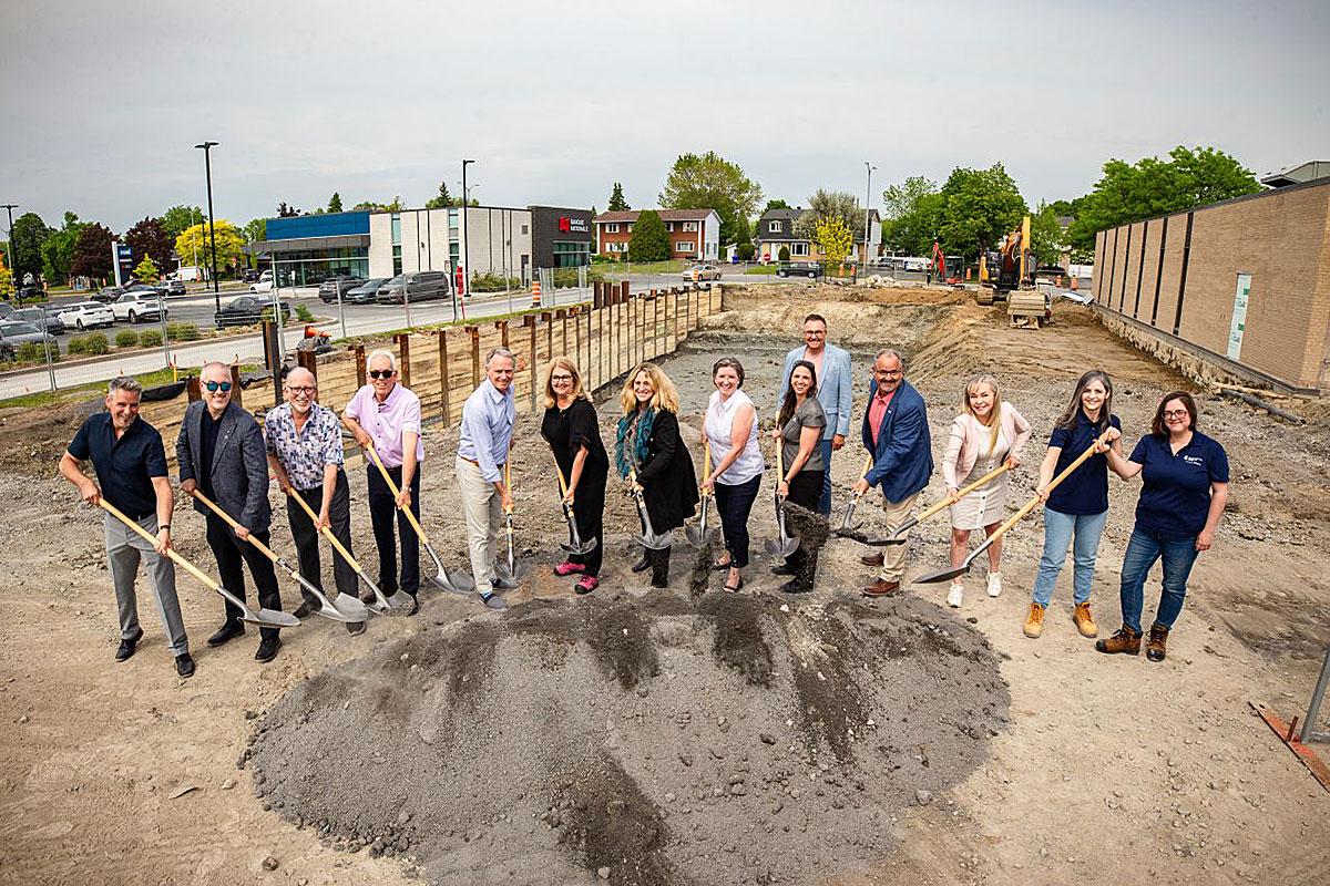 Construction de 35 logements abordables à Varennes. Crédit : MRC de Marguerite-D’Youville