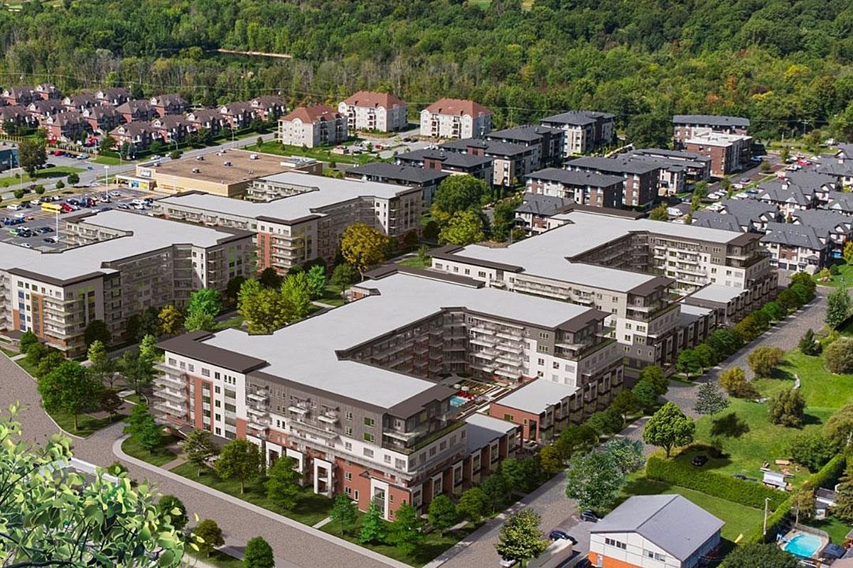 Le projet résidentiel Le Millénia amorce sa construction à Saint-Basile-le-Grand. Crédit : Espaces Lokalia
