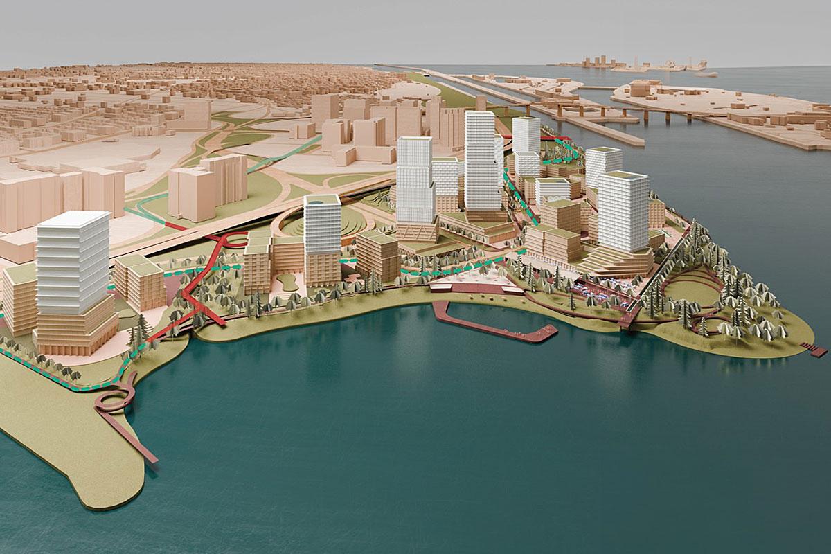 Un nouveau quartier verra le jour à la Pointe de Longueuil. Crédit : Ville de Longueuil