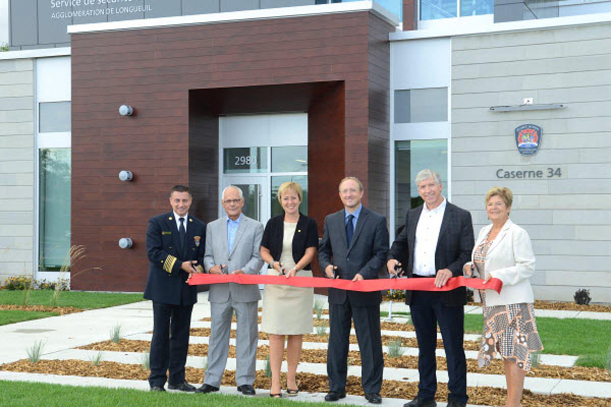 L’agglomération de Longueuil inaugure la nouvelle caserne 34