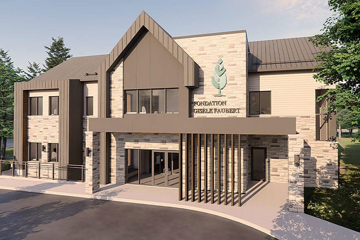 Première pelletée de terre pour une future maison de soins palliatifs à Mercier. Crédit : Lux Image Solution 