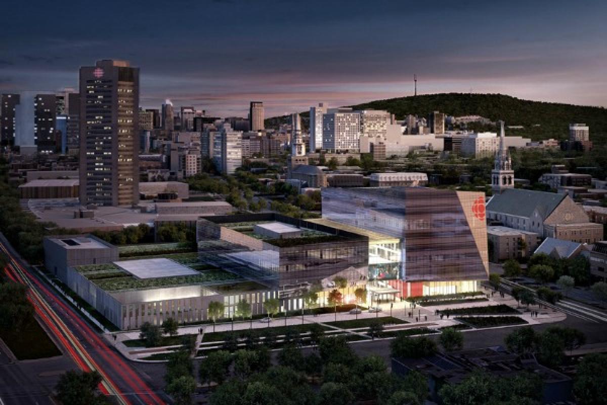  la construction de la nouvelle Maison de Radio-Canada devrait être complétée po