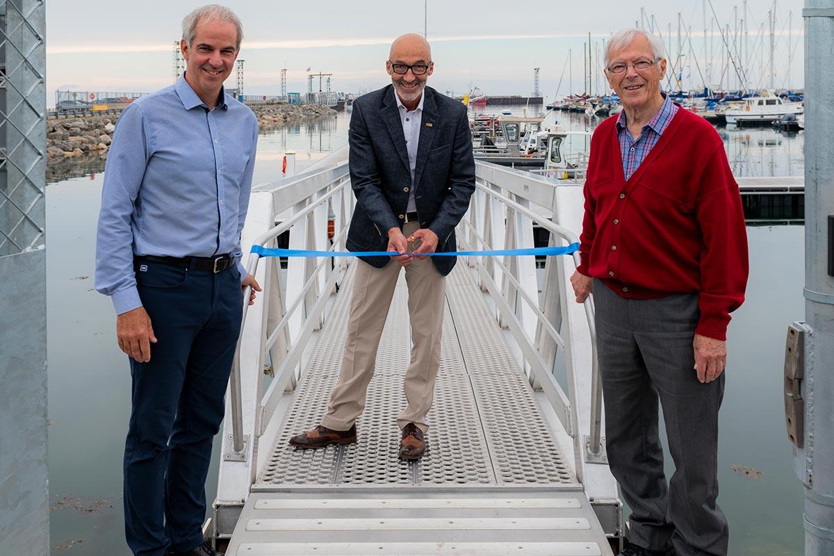 Des infrastructures améliorées pour la marina de Rimouski. Crédit : Ville de Rimouski / Folio Photo, Iften Redjah