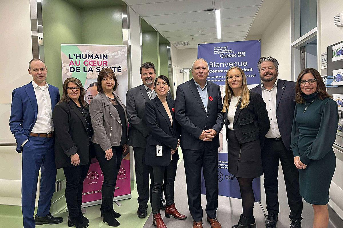 Le nouveau Centre mère-enfant ouvre ses portes à l’Hôpital du Haut-Richelieu. Crédit : Fondation Santé Haut-Richelieu-Rouville
