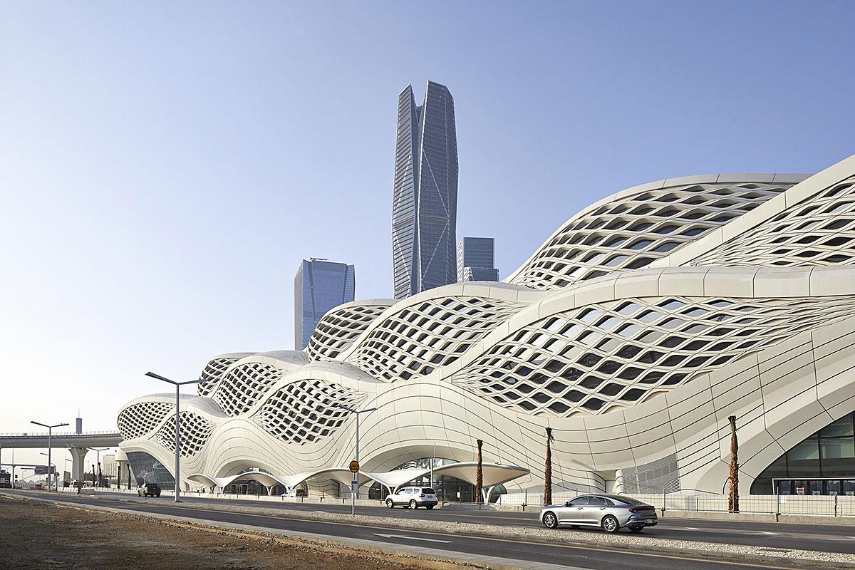 Une station grandiose pour le plus long système de transport sans conducteur au monde. Crédit : Hufton + Crow