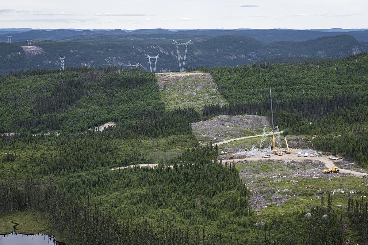 Mise en service de la ligne à 735 kV Micoua-Saguenay. Crédit : Photo Hydro-Québec