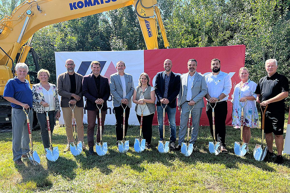 Victoriaville : un immeuble de 100 logements abordables pour aînés en chantier. Crédit : SHQ