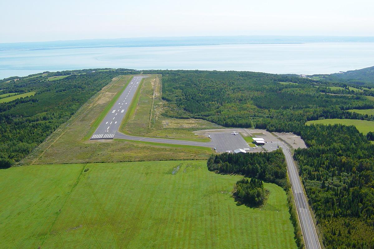 L’aéroport de Charlevoix - Photo fournie par la MRC de Charlevoix-Est