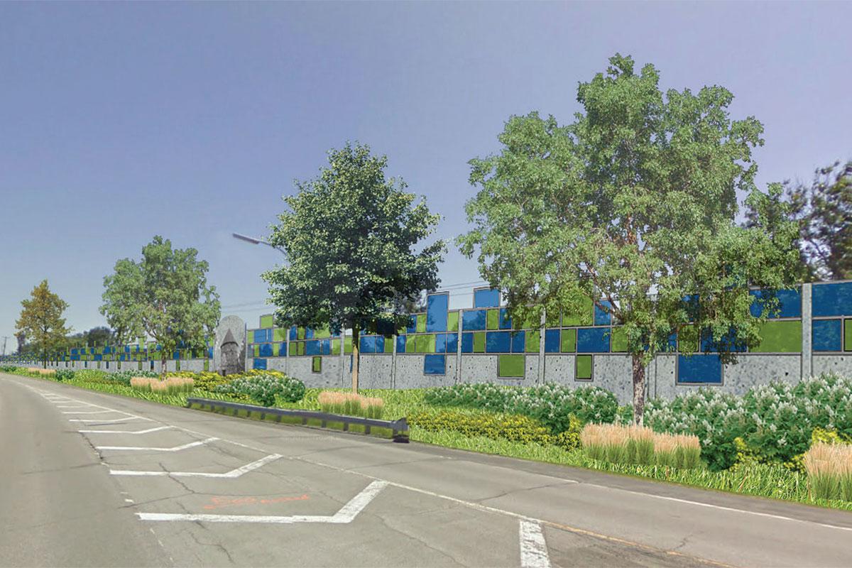Repentigny poursuit le projet de mur antibruit le long de l’A-40. Crédit : Ville de Repentigny