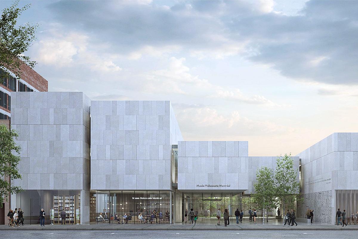 Les plans du nouveau Musée de l'Holocauste Montréal dévoilés. Crédit : KPMB Architectes + Daoust Lestage Lizotte Stecker Architecture