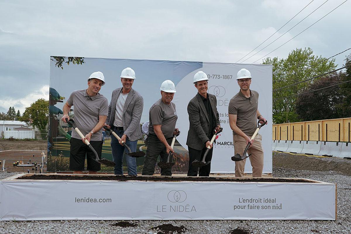 Le Nidéa : une première phase de 32 logements en chantier. Crédit : Groupe Marcil