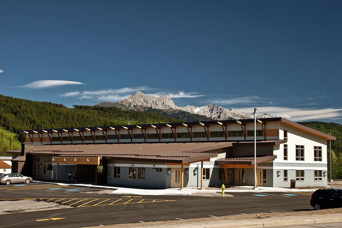 Le Centre communautaire d'Elkford, en Colombie-Britannique, a bénéficié de l'approche BIM ouvert lors de sa conception. Photo : Associated engineering 2019