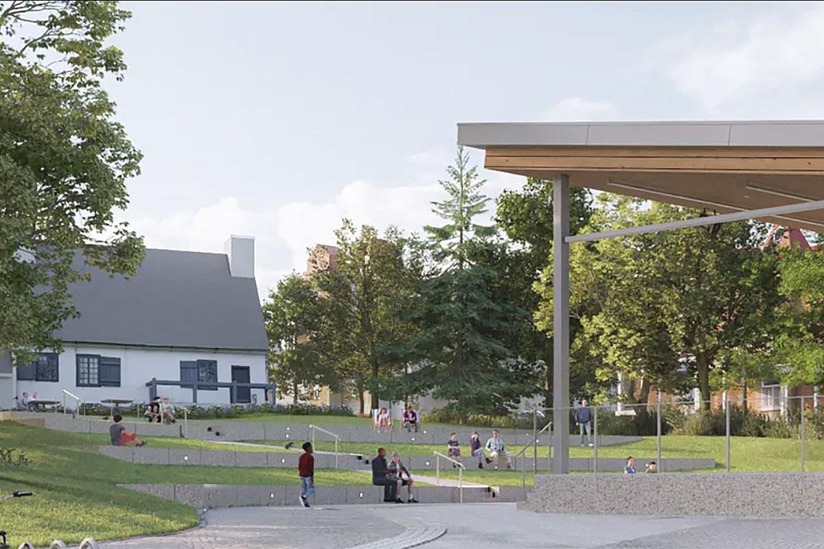 Réaménagement du parc Girardin : Québec lance un appel d’offres. Crédit : OPTION aménagement et Agence Spatiale