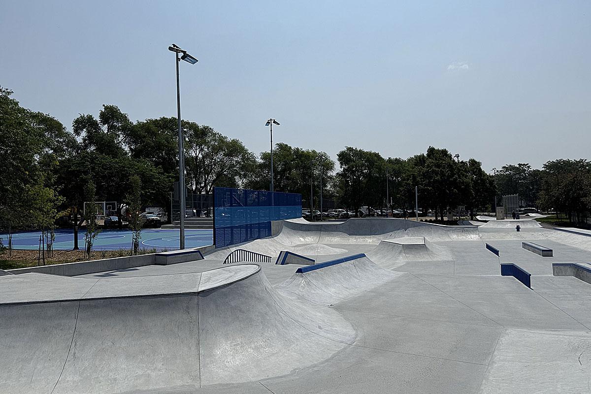 Des infrastructures de loisirs renouvelées au parc Grovehill. Crédit : Ville de Montréal