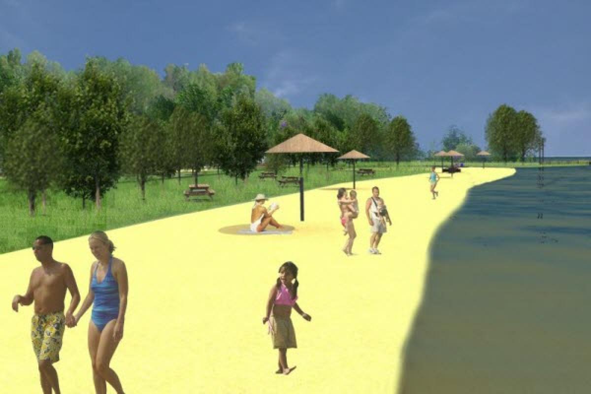 Aménagement d'une plage publique à Disraeli