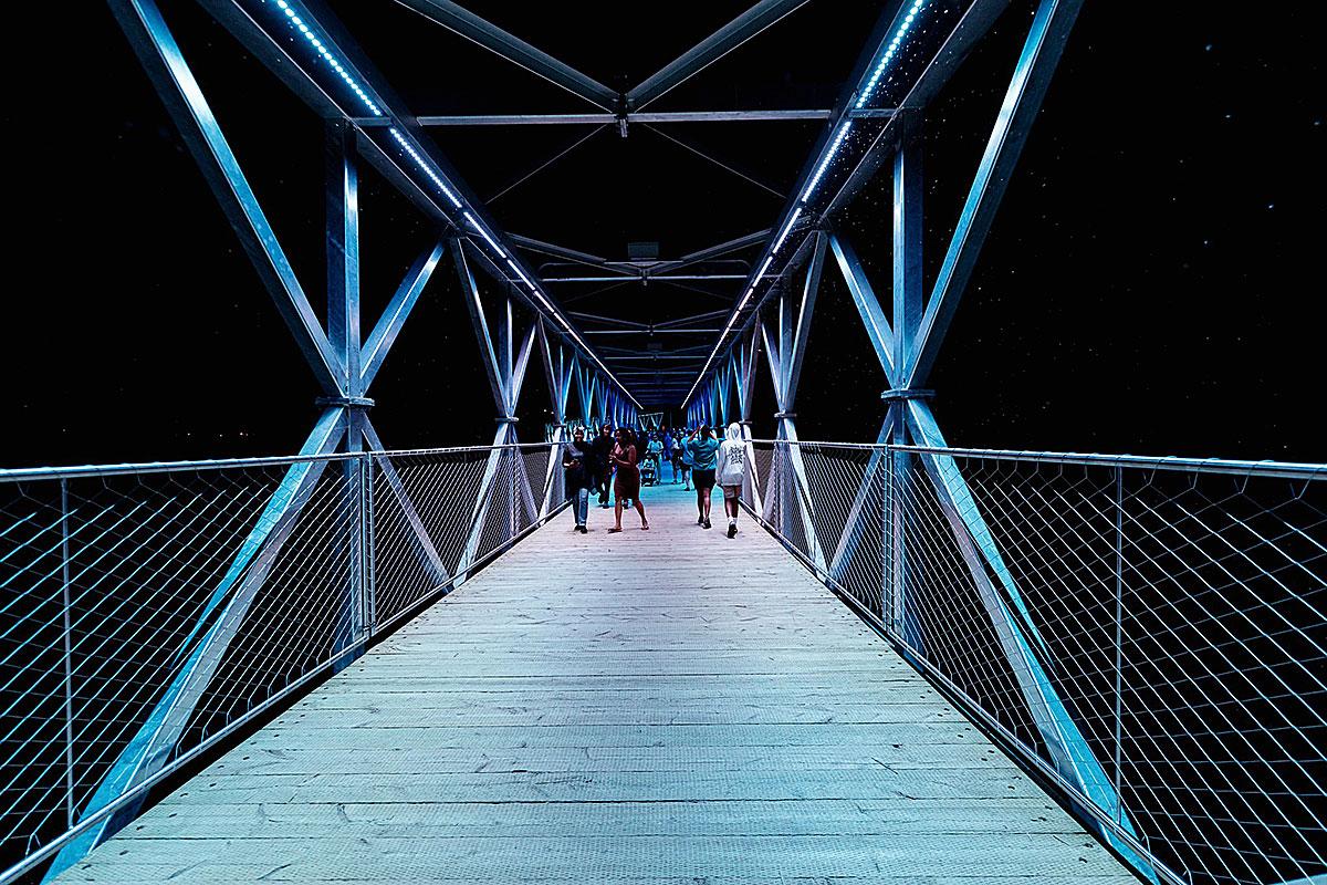 Châteauguay inaugure sa passerelle multifonctionnelle. Crédit : Ville de Châteauguay