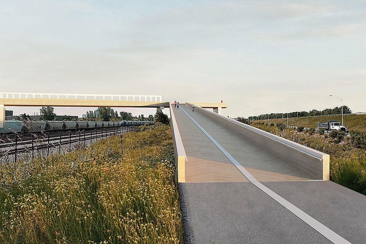 Promenade Samuel-De Champlain : appel de qualification lancé pour une passerelle. Crédit : CCNQ