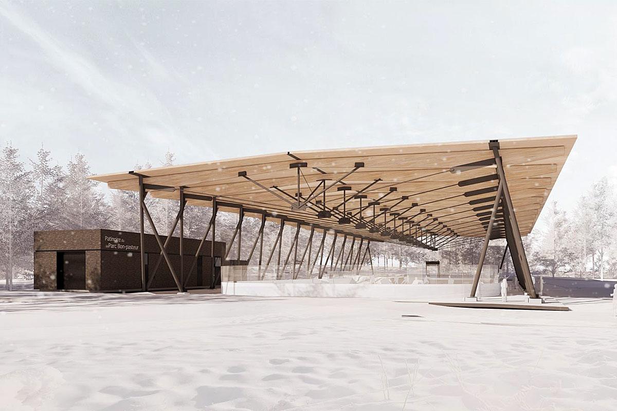 La Ville de Québec bonifie ses infrastructures liées aux loisirs et aux sports. Crédit : ABCP architecture