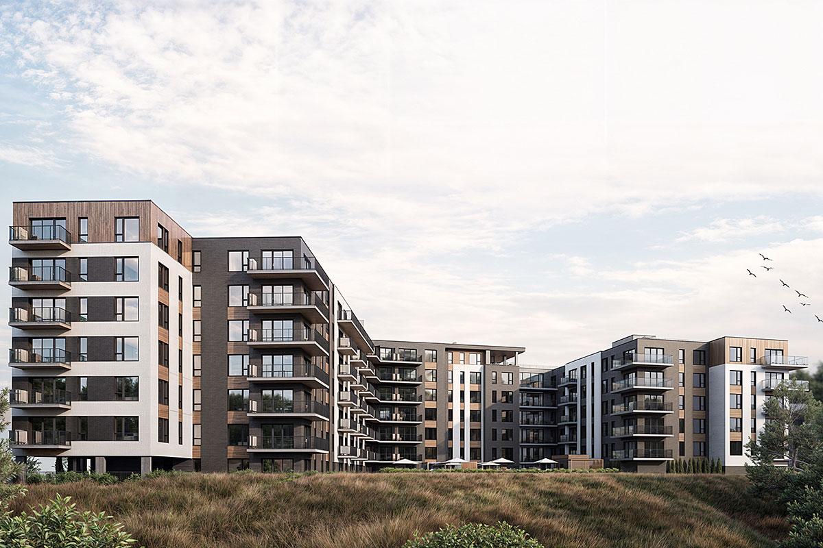 Impact social et environnemental positif pour le Pavilia Delson. Crédit : Construction Narbo
