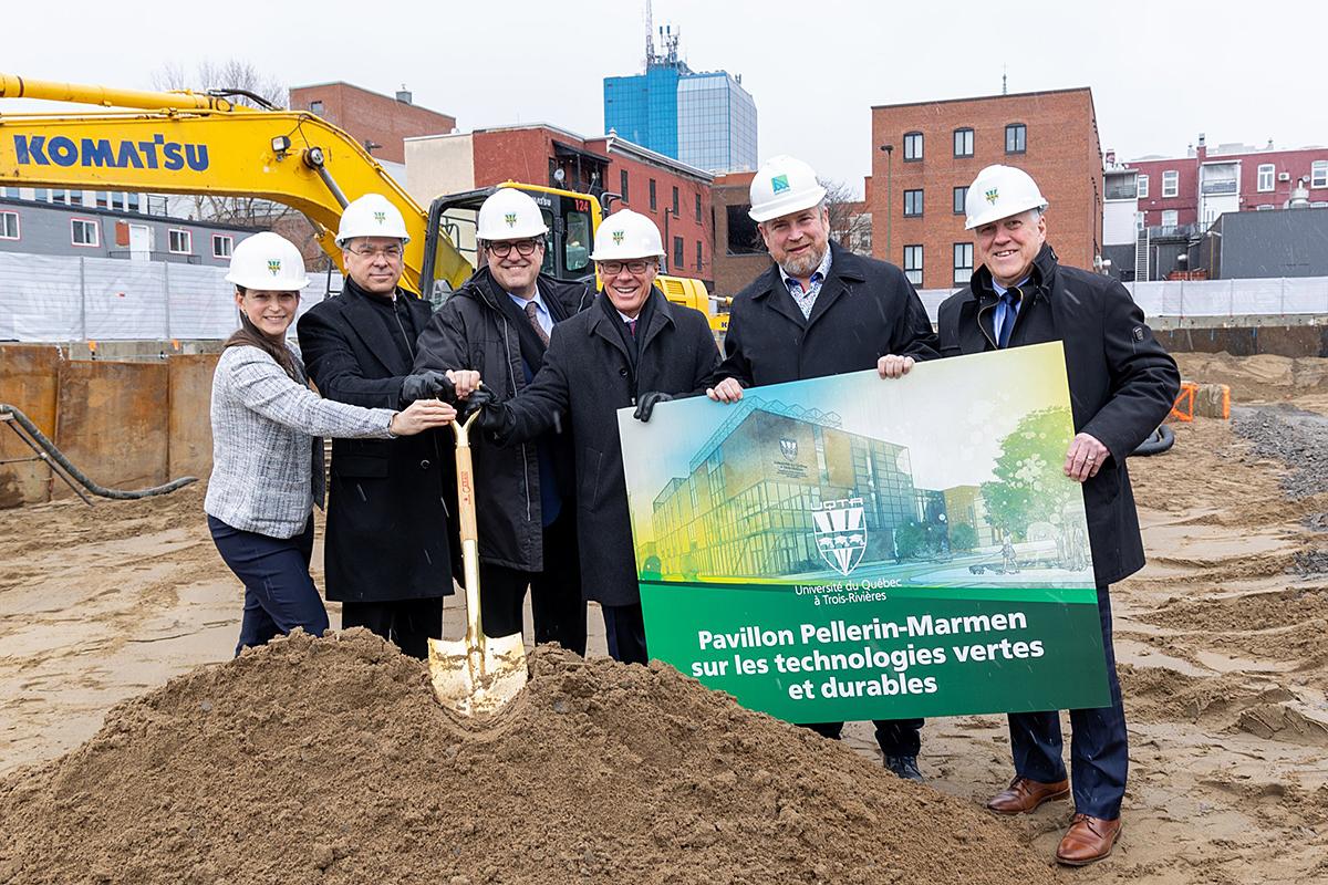 L’UQTR lance un chantier de 54 M$ au centre-ville de Trois-Rivières. Crédit : Audrey Phillips, UQTR