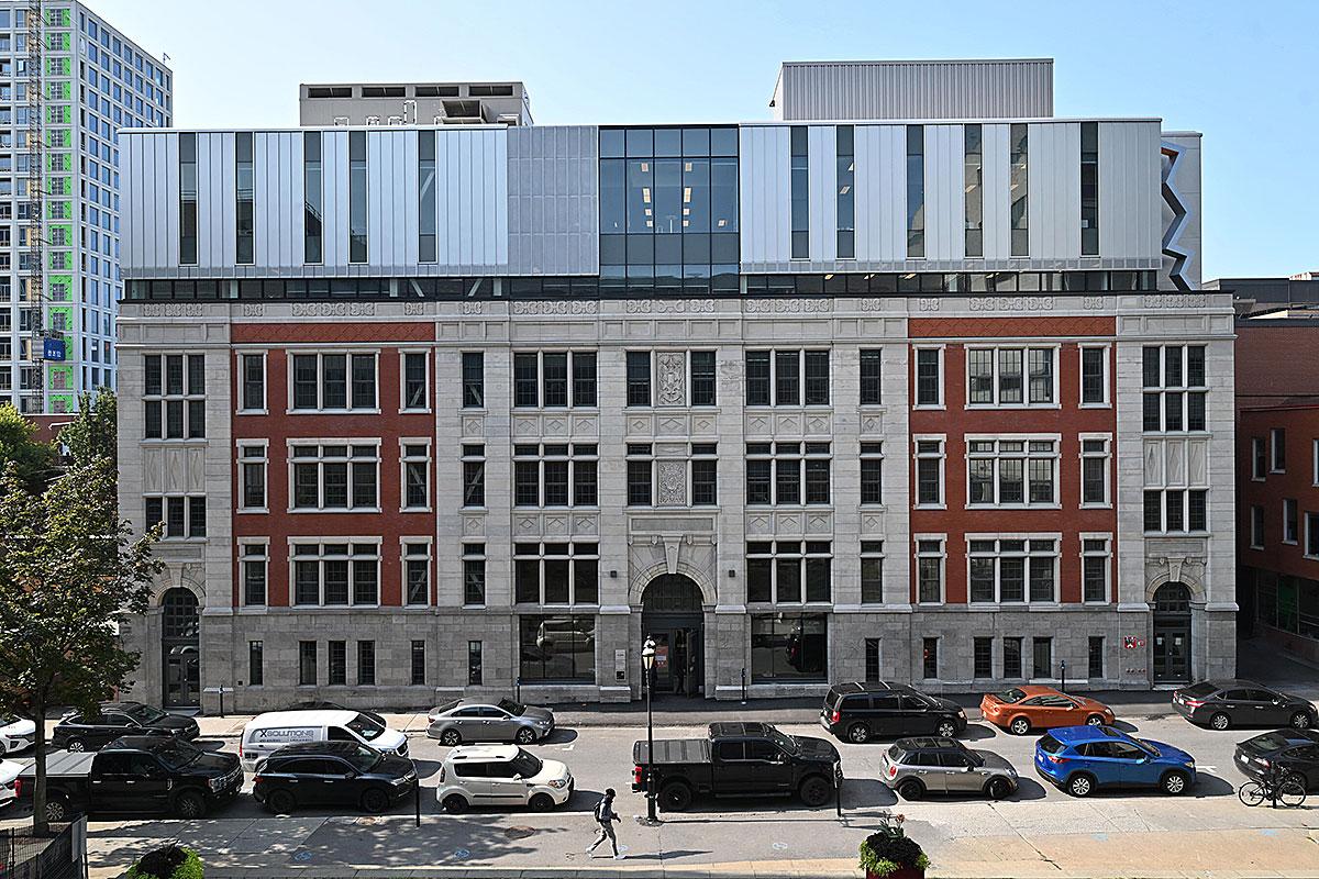 L'UQAM inaugure un pavillon dédié à l’entrepreneuriat et à l’innovation. Crédit : UQAM