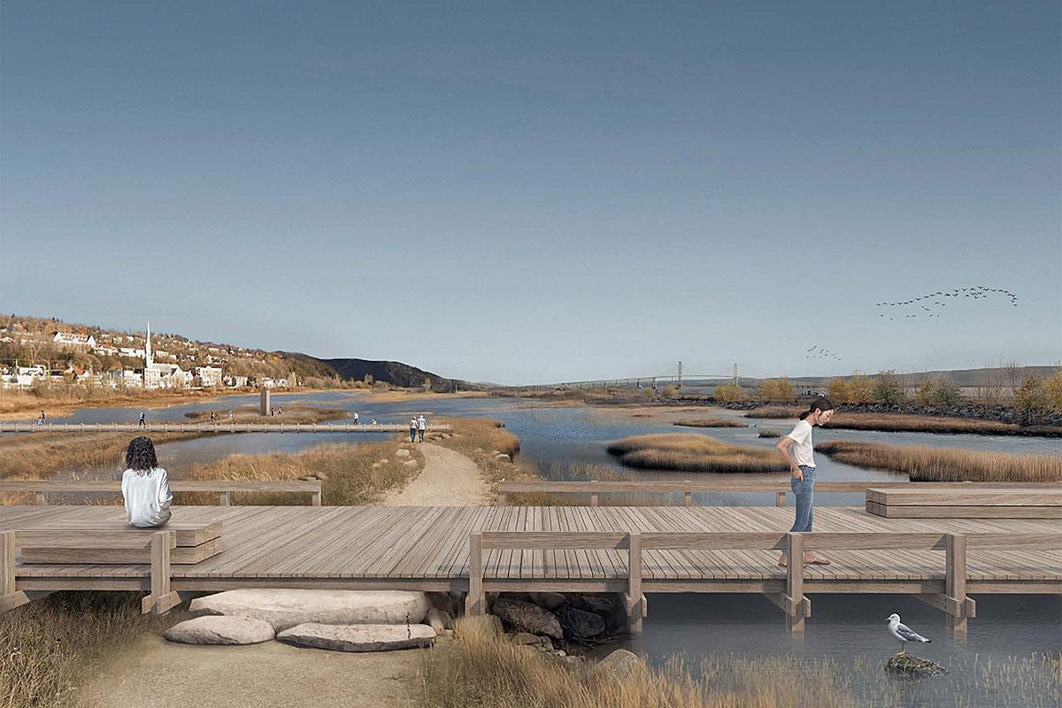 Québec lance la prochaine étape du réaménagement du Littoral Est. Crédit : CCNQ