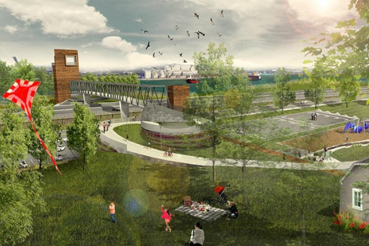 Reconstruction de la passerelle Normandie