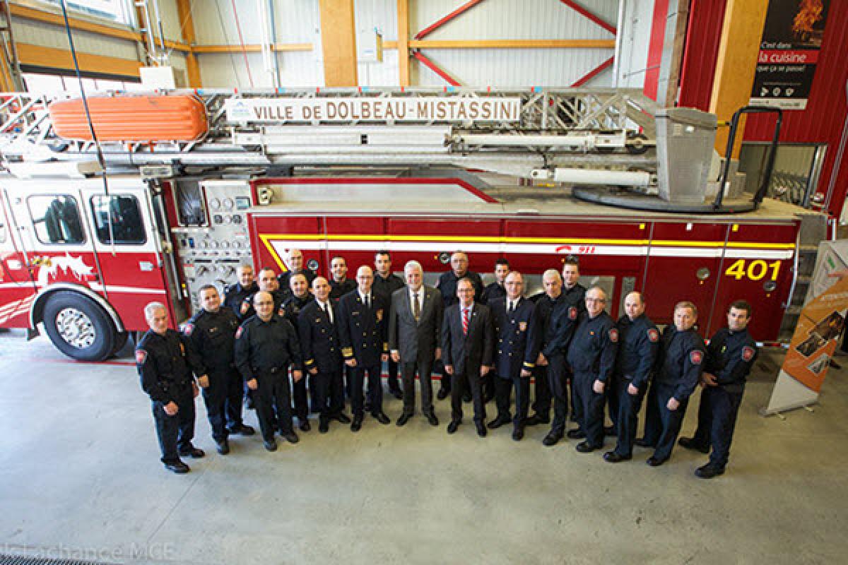 Inauguration de la nouvelle caserne de pompiers à Dolbeau-Mistassini