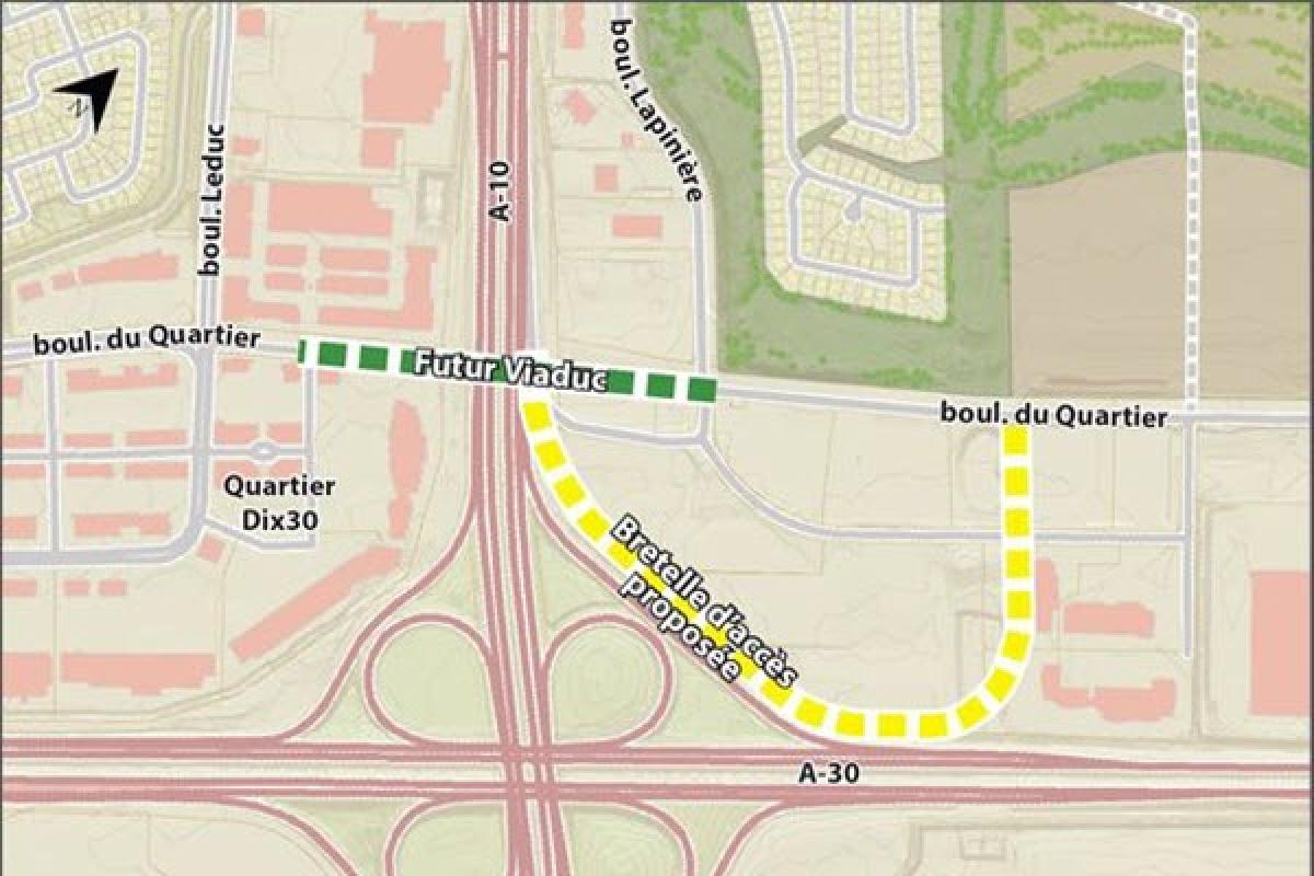 Brossard : revue du financement du viaduc du boulevard du Quartier