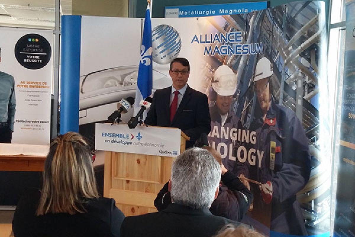 Investissement dans le projet Alliance Magnésium