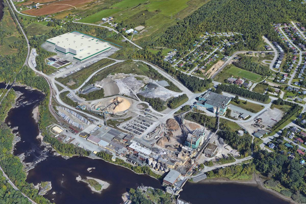 Usine Kruger à Sherbrooke : début de la construction