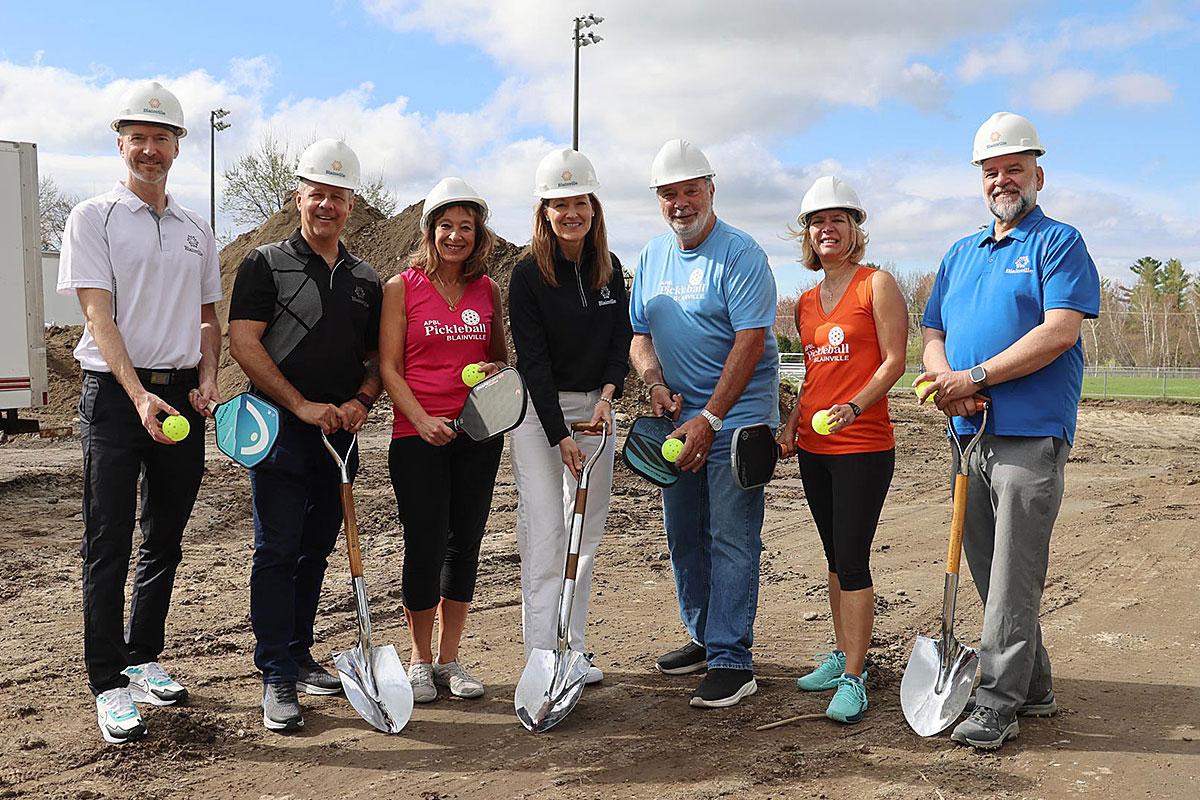 Travaux dans six parcs et construction de terrains de pickleball à Blainville. Crédit : Ville de Blainville