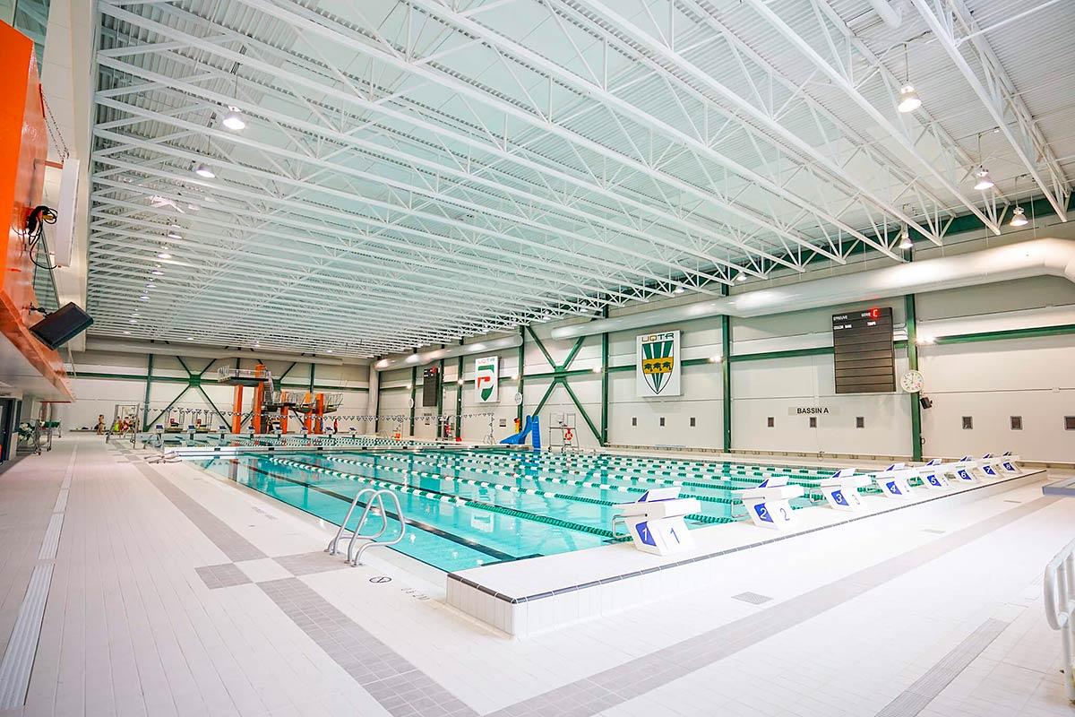 Inauguration de la piscine de l’UQTR. Crédit : Université du Québec à Trois-Rivières