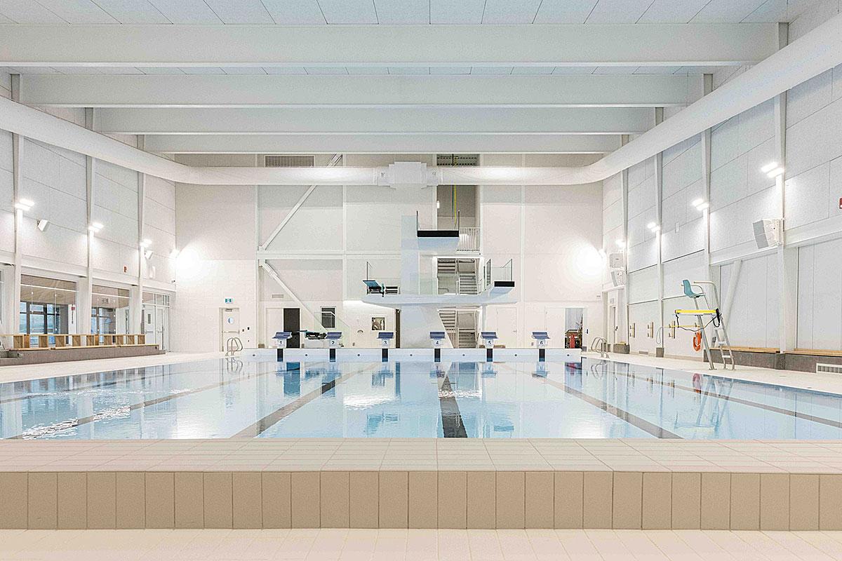 Inauguration de la piscine du Cégep de Trois-Rivières. Crédit : Cégep de Trois-Rivières