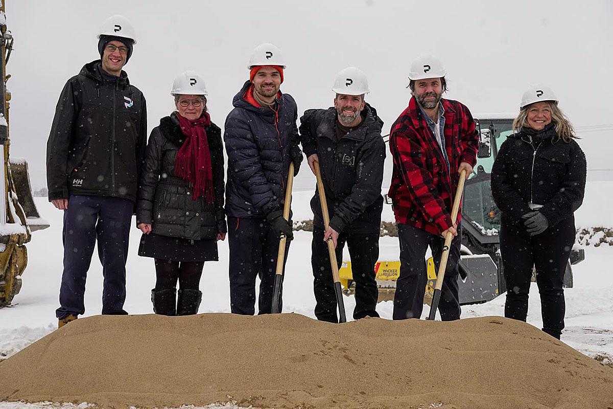Mise en chantier de La Place Natura à Bromont. Crédit : La Place Natura