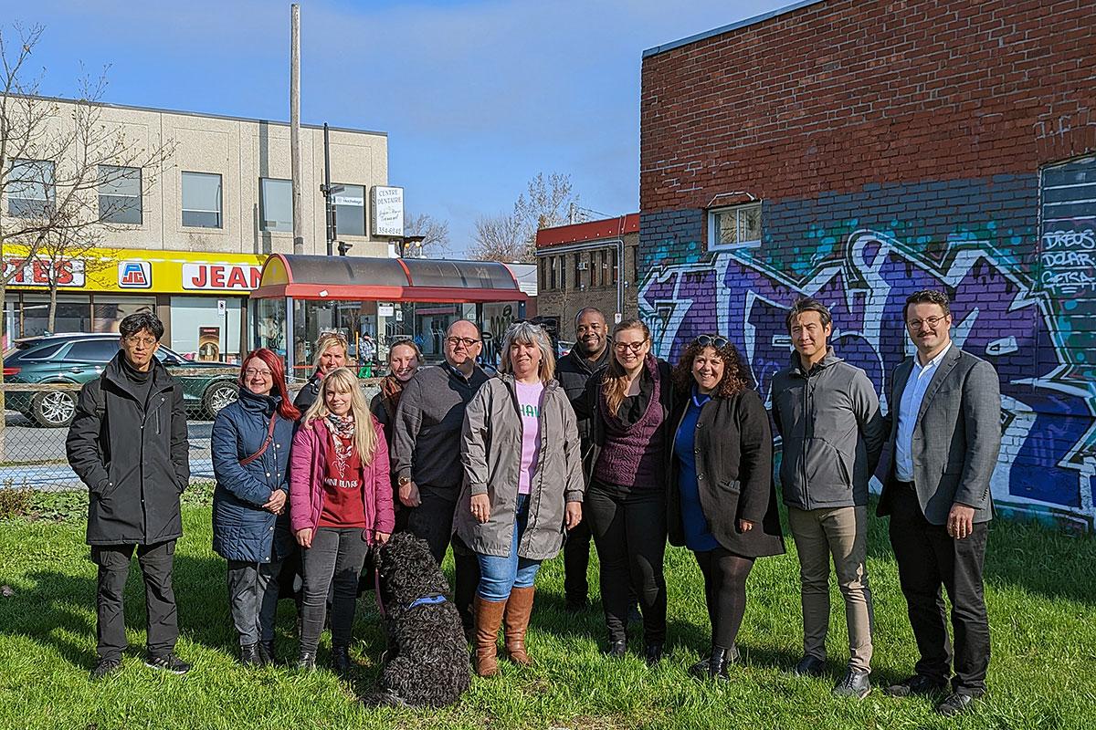 Aménagement d’une nouvelle place publique dans le quartier Tétreaultville. Crédit : Ville de Montréal - Arrondissement de Mercier–Hochelaga-Maisonneuve
